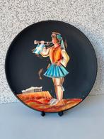 Antieke Schaal met Griekse Soldaat en Akropolis Decoratie, Ophalen of Verzenden
