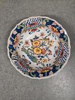 Makkum Aardewerk Schaaltje met Bloemdecor, diameter 16 cm, Ophalen