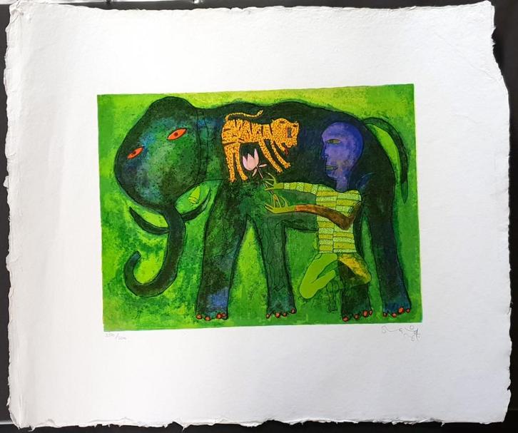 Prent van Shahid Parvez 5, Antiek en Kunst, Kunst | Litho's en Zeefdrukken, Ophalen