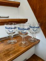 3x Westmalle bierglas, Overige merken, Glas of Glazen, Gebruikt, Ophalen of Verzenden