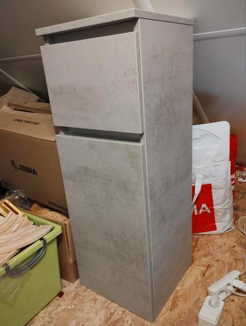 Primabad half hoge kast met lade en waskorf nieuw