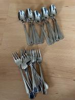 10 dessert lepeltjes en 8 deseert vorkjes, Huis en Inrichting, Ophalen, Rvs of Chroom