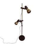 Vintage vloerlamp messing / bruin, Huis en Inrichting, Lampen | Vloerlampen, Ophalen, Gebruikt, 100 tot 150 cm, Onbekend