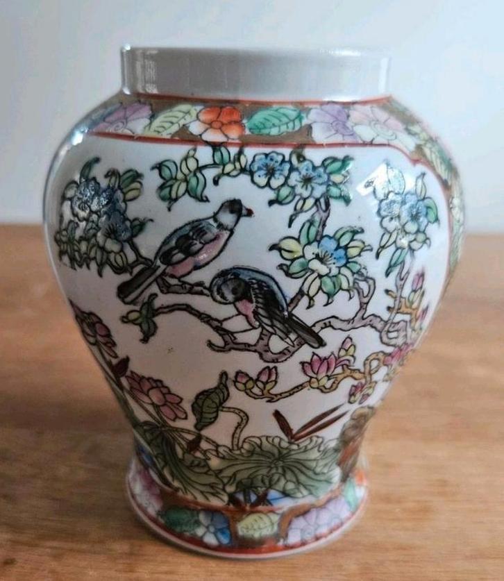 Antieke Chinese Vaas - Handgeschilderd, Huis en Inrichting, Woonaccessoires | Vazen, Zo goed als nieuw, Overige kleuren, Minder dan 50 cm