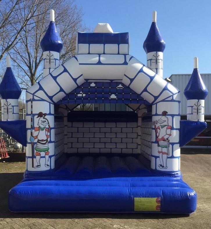 Springkussen Kasteel Thema te huur, Hobby en Vrije tijd, Feestartikelen | Verhuur, Zo goed als nieuw, Ophalen of Verzenden