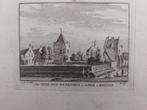 116 / Huis Oud Rynestein en Kerk te Kooten Gravure 18e eeuw, Antiek en Kunst, Ophalen of Verzenden