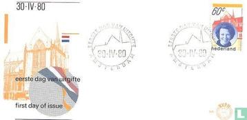 FDC E183 Inhuldiging Koningin Beatrix 1980 NL onbeschreven beschikbaar voor biedingen