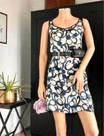 BENETTON zomerjurkje maat XS/S - grijsblauw - ecru, Kleding | Dames, Blauw, Benetton, Ophalen of Verzenden, Zo goed als nieuw