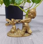 Messing clown tandarts  beeldje, Antiek en Kunst, Ophalen of Verzenden