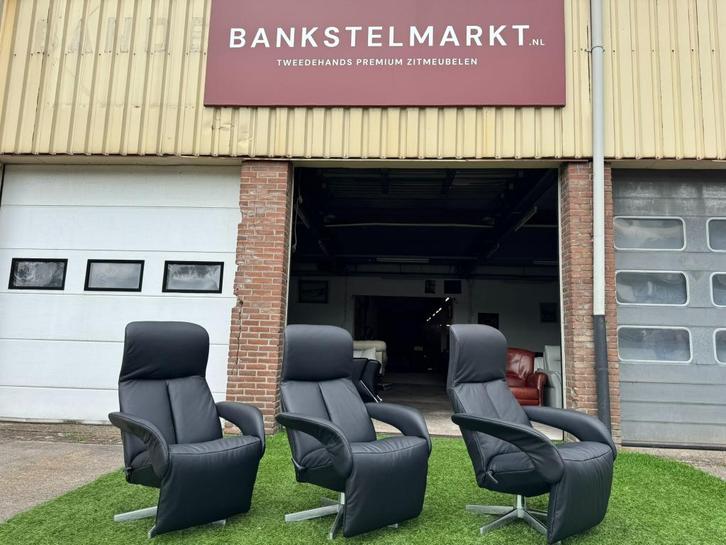 JORI JR-7960 Symphony fauteuils design relax stoelen zetel, Huis en Inrichting, Fauteuils, Zo goed als nieuw, Hout, Leer, Metaal