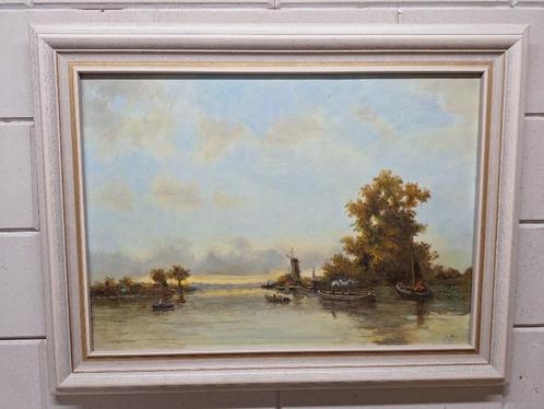 Landschap   Jan Albers, Antiek en Kunst, Kunst | Schilderijen | Klassiek, Ophalen of Verzenden