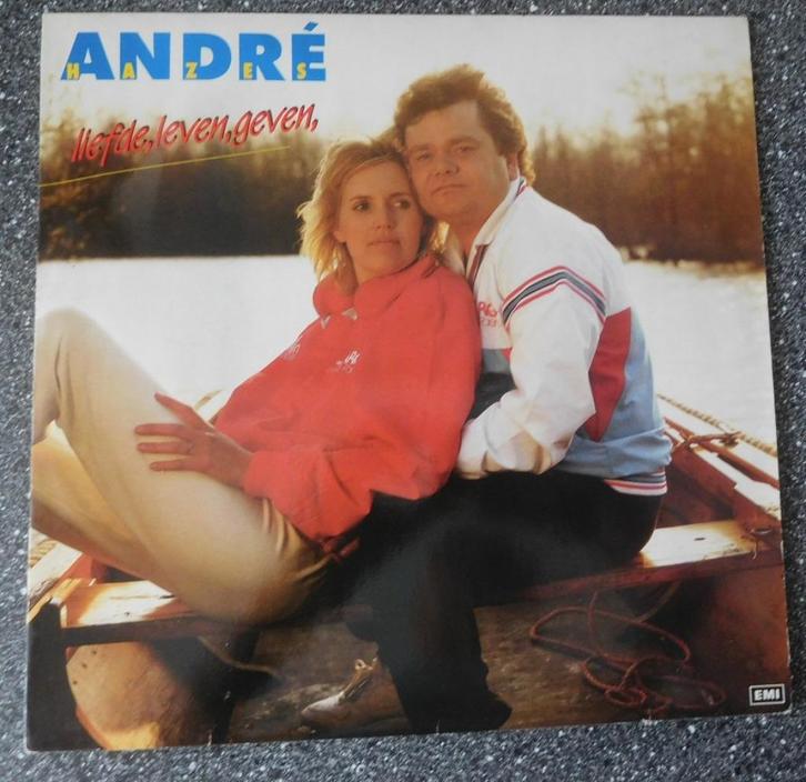 LP André Hazes - liefde leven, geven (vanaf € 6,00), Cd's en Dvd's, Vinyl | Nederlandstalig, Zo goed als nieuw, Levenslied of Smartlap