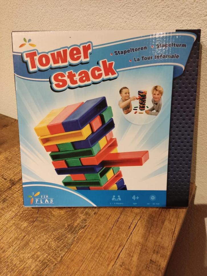 Tower stack stapeltoren, Kinderen en Baby's, Speelgoed | Educatief en Creatief, Zo goed als nieuw, Ophalen of Verzenden