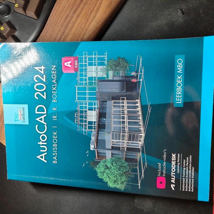 AutoCAD 2024 Basisboek MBO - Nieuwstaat!, Boeken, Studieboeken en Cursussen, Zo goed als nieuw, MBO, Ophalen of Verzenden