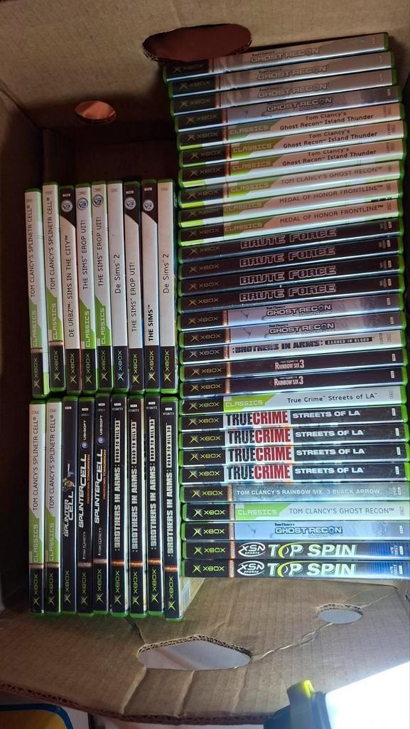 110 spellen xbox original, Spelcomputers en Games, Games | Xbox Original, Zo goed als nieuw, 1 speler, Ophalen of Verzenden