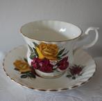 kop en schotel Finest Bone China Dorchester Made in England, Ophalen of Verzenden, Zo goed als nieuw, Porselein, Kop en/of schotel