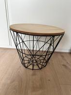 Bijzettafel, Huis en Inrichting, Tafels | Bijzettafels, Ophalen, Minder dan 55 cm, Gebruikt, Rond