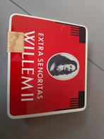 Vintage Willem II Sigarendoosje, Verzamelen, Rookartikelen, Aanstekers en Luciferdoosjes, Ophalen of Verzenden, Gebruikt, Tabaksdoos of Verpakking