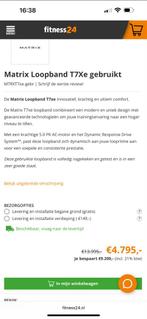 2x Matrix T7XE Loopband - Laatste kans!, Sport en Fitness, Ophalen, Gebruikt, Metaal, Loopband