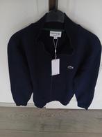 NIEUW!! *LACOSTE* DONKERBLAUWE SWEATER MET RITS (VEST)., Kleding | Heren, LACOSTE., Nieuw, Ophalen of Verzenden, Maat 48/50 (M)