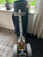 Golfkar met golftas + diverse accesoires, Sport en Fitness, Golf, Ophalen of Verzenden, Gebruikt, Golfkar, Overige merken