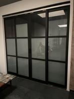 Stijlvolle Schuifdeur met Glas, Gebruikt, 120 cm of meer, Binnendeur, Ophalen of Verzenden