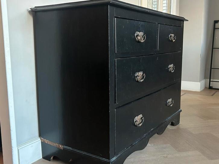 Commode ladekast hout, Huis en Inrichting, Kasten | Ladekasten, Gebruikt, Minder dan 100 cm, 50 tot 100 cm, 25 tot 50 cm, 3 of 4 laden