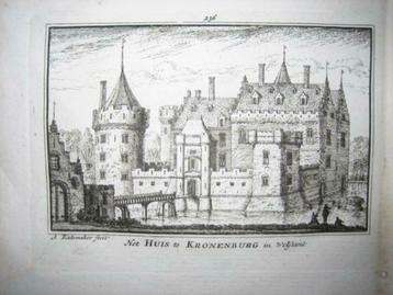 236 / Loenen Huis Kronenburg Kopergravure 18e eeuw beschikbaar voor biedingen