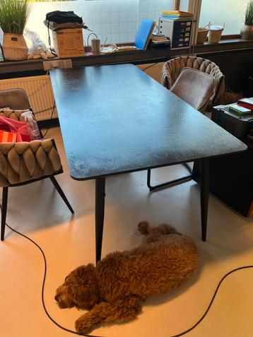 Eettafel zwart 200x90cm beschikbaar voor biedingen