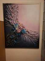 W. Kerkhof Reliëf Schilderij - Bloemen, Antiek en Kunst, Kunst | Schilderijen | Klassiek, Ophalen