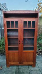 Art deco kast antieke kast boekenkast servieskast, Ophalen, Gebruikt, 25 tot 50 cm, 150 tot 200 cm