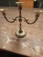 Vintage BMF Drie-armige Kandelaar, Ophalen of Verzenden, Gebruikt, Metaal, Minder dan 25 cm