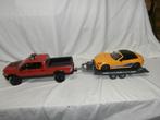 Bruder diverse auto´s met aanhanger, Ophalen, Zo goed als nieuw