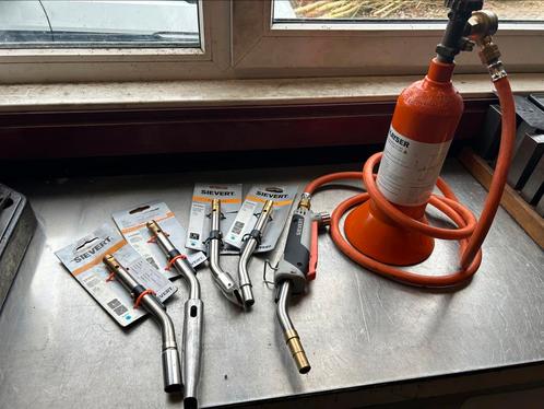 Sievert promatic propaanbrander set, Doe-het-zelf en Verbouw, Gereedschap | Lasapparaten, Zo goed als nieuw, Overige typen, Ophalen of Verzenden