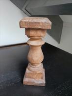 Kandelaar sober stoer hout, Ophalen of Verzenden, Zo goed als nieuw, Hout, 25 tot 50 cm