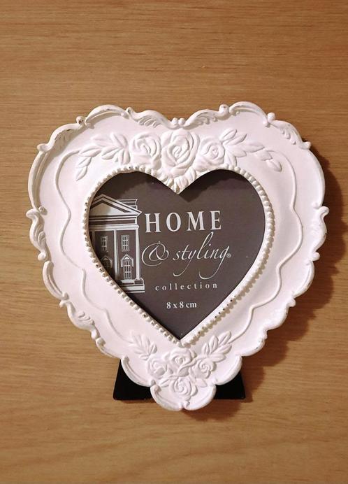 3 FOTOLIJSTEN ROZEN HART Fotolijstjes BROCANTE 13x13 cm, Audio, Tv en Foto, Fotografie | Fotolijsten, Zo goed als nieuw, Ophalen of Verzenden