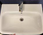 Bijna nieuw: Duravit wasbak met Hansgrohe kraan en sifon, Ophalen, 50 tot 100 cm, Zo goed als nieuw, Minder dan 100 cm