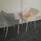 5 X Dr. No eetkamer stoelen (Kartell), ontwerp Philip Starck, Huis en Inrichting, Stoelen, Ophalen, Gebruikt, Grijs, Metaal