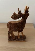 Decoratieve Kerst Eland - Houten Beeld, Diversen, Ophalen of Verzenden, Gebruikt