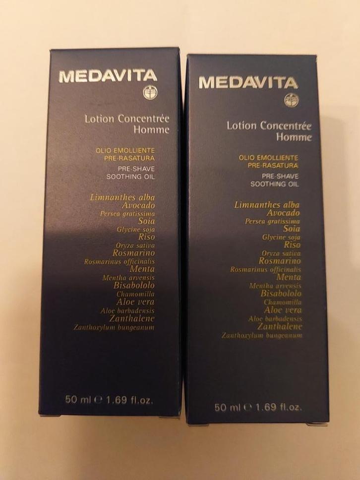 2 Medavita scheer Lotion (advr 172), Sieraden, Tassen en Uiterlijk, Uiterlijk | Gezichtsverzorging, Nieuw, Verzorging, Gehele gezicht