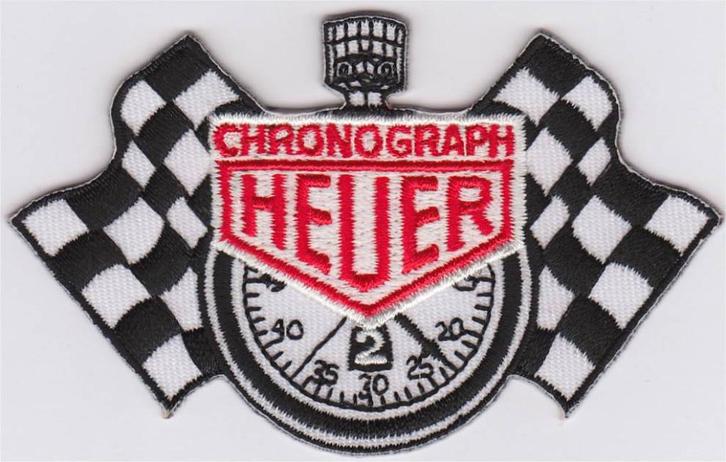 Heuer Chronograph stoffen opstrijk patch embleem #2, Verzamelen, Merken en Reclamevoorwerpen, Nieuw, Overige typen, Verzenden