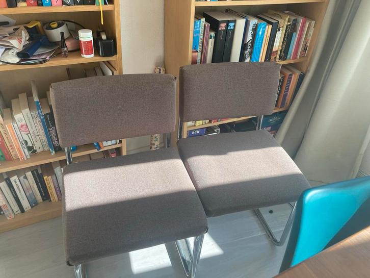 6 Brede Eetkamerstoelen - Comfortabel!, Huis en Inrichting, Stoelen, Gebruikt, Vijf, Zes of meer stoelen, Metaal, Overige kleuren