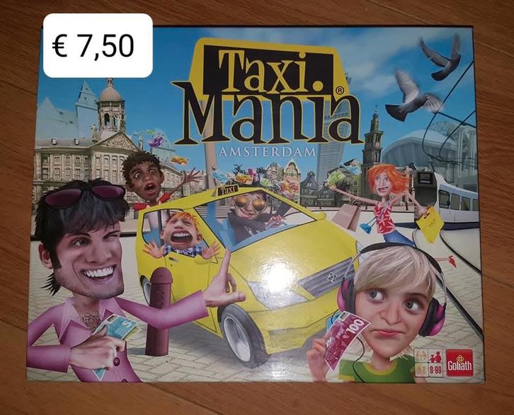 Taxi Mania, Hobby en Vrije tijd, Gezelschapsspellen | Bordspellen, Zo goed als nieuw, Drie of vier spelers, Ophalen of Verzenden