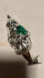 Vintage antieke kerstbal, kerstman op knijper, Diversen, Kerst, Ophalen of Verzenden, Zo goed als nieuw