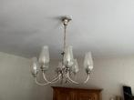 Vintage kroonluchter / hanglamp – 6 glazen kelken, Huis en Inrichting, Lampen | Kroonluchters, Ophalen