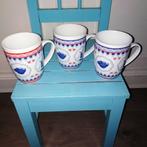 Koffie bekers met hollandse print 3 stuks siaki, Huis en Inrichting, Keuken | Servies, Ophalen, Glas of Glazen, Zo goed als nieuw