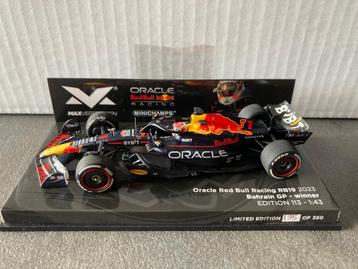 ✅ Max Verstappen 1:43 editie 113 Winner Bahrein GP 2023 RB19 beschikbaar voor biedingen