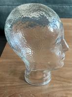 Retro hoofd glas geperst voor hoeden of koptelefoon etalage, Ophalen of Verzenden, Huis en Inrichting