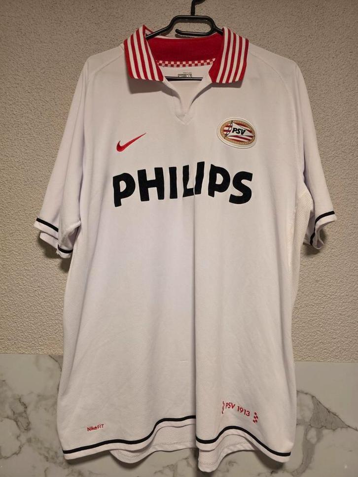 PSV Nike Shirt 2005/06 XL Philips, Kleding | Heren, Sportkleding, Gedragen, Voetbal, Maat 56/58 (XL), Wit, Ophalen of Verzenden