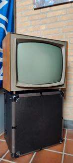 Vintage Philips TV 60'er / 70'er jaren - Werkt, houten kast., Ophalen, Gebruikt, 40 tot 60 cm, Philips